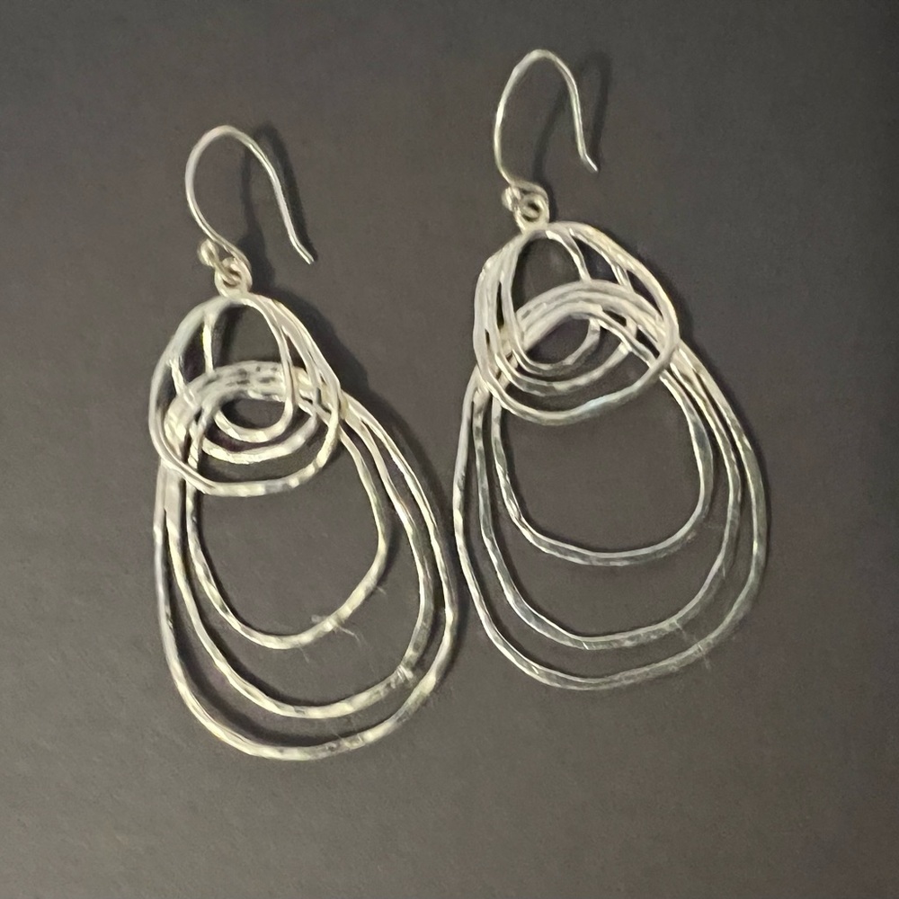 Silpada Sterling Silver Loop drop earrings